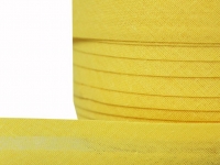 Ткань Косая бейка, хлопок, 15 мм, цвет желтый F110 производства Китай состав 100% Хлопок