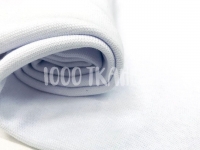 Ткань Рибана белая 215 г/м2 шир. 2х90см  производства Турция состав  95% хлопок 5% лайкра