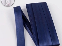 Ткань Косая бейка, 15 мм × 5,4 ± 0,2 м, цвет тёмно-синий производства Китай состав Полиэстер 100%