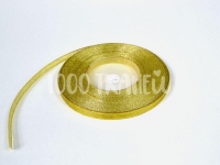 Ткань Лента с люрексом (парчовая) шир.6мм цв. Золото производства Китай состав 