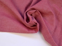 Ткань Вареный (стираный) хлопок Одноцветная Красный кирпич с эффектом крэш шир.250см производства Китай состав 100% Хлопок
