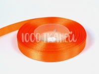 Ткань Лента атласная Оранжевая 12мм 0004 производства Польша состав Полиэстер 100%