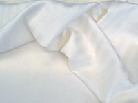 Ткань Одноцветная Молочный №2 Страйп-сатин ТУР 125г/м2 шир. 240 см производства Турция состав 100% Хлопок