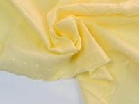 Ткань Батист с мушками Желтый лимон 80г/м2 шир. 145см производства Китай состав 100% Хлопок