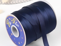 Ткань Косая бейка атласная, 15 мм, цвет синий производства Китай состав Полиэстер 100%