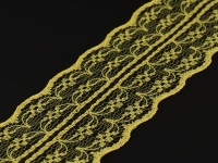 Ткань Кружево капроновое, 45 мм, цвет Желтый 1275718 производства Китай состав Капрон 100%