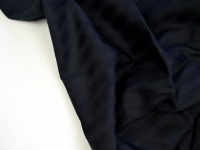 Ткань Одноцветная Черная Страйп-САТИН ТУР 125г/м2 шир. 240см производства Турция состав 100% Хлопок