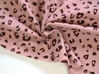 Ткань Фланель 100% хлопок Леопард на розовом 150 г/м2 шир 150см. производства Китай состав Хлопок 100%