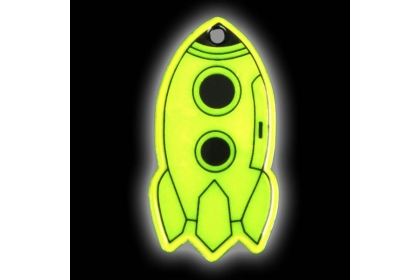 Светоотражающий элемент «Ракета», 6 × 3 см, цвет МИКС