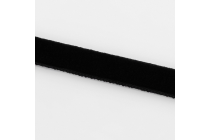 Лента бархатная, 10 мм, 18 ± 1 м, цвет чёрный №03