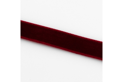 Лента бархатная, 10 мм, цвет бордовый №43