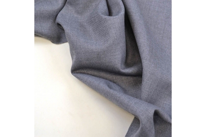 Ткань костюмная Лавсан Одноцветная Серый пепел 240г/м2 153см