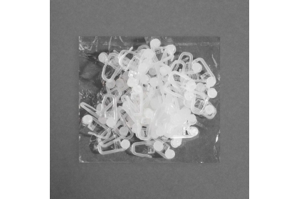 Крючок для штор, ролик с замком, 2,7 × 1,1 см, цвет белый