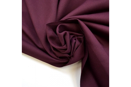Ткань костюмная Лавсан Одноцветная Бордо 240г/м2 153см