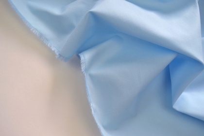 Ткань рубашечная 120 г кв.м 65% полиэстер, 35% хлопок шир.150 см цв. 03 Голубой