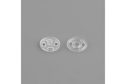 Кнопки пришивные, d = 7 мм, 10 шт, цвет прозрачный