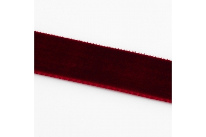 Лента бархатная, 20 мм, цвет бордовый №43