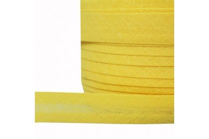 Косая бейка, хлопок, 15 мм, цвет желтый F110