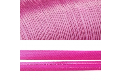 Косая бейка атласная, 15 мм,  Розовый F141