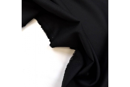 Ткань костюмная Лавсан Одноцветная Черная 240г/м2 153см