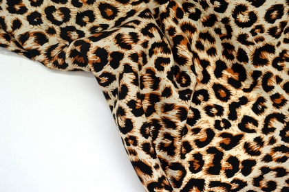 Штапель Леопард 110 г/м²  шир.140 см