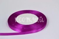Ткань Лента атласная Фиолетовая 6мм 0007 производства Польша состав Полиэстер 100%