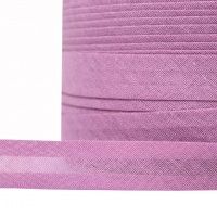 Ткань Косая бейка, хлопок, 15 мм, цвет Св. Сиреневый F172 производства Китай состав 100% Хлопок