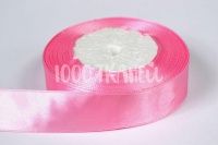 Ткань Лента атласная Розовая 25мм 0066 производства Польша состав Полиэстер 100%