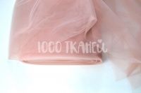 Ткань Фатин мягкий (Еврофатин) Розовый жемчуг №78 15г/м2 шир. 300см производства Турция состав 