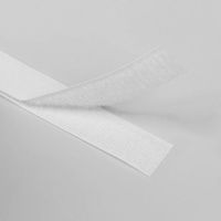 Ткань Липучка, 50 мм, пришивная, цвет белый производства Китай состав Полиэстер 95% пластик 5%