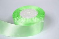 Ткань Лента атласная Мятно-зеленая 50мм 0090 производства Польша состав Полиэстер 100%