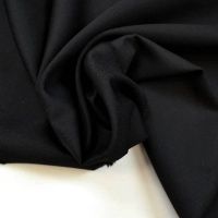 Ткань Ткань костюмная Лавсан Одноцветная Черная 240г/м2 153см производства Китай состав 40% хлопок 50% пэ 10% лавсан