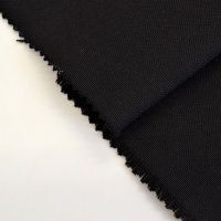 Ткань Duck с водоотталкивающим покрытием цвет черный 320гр/м2 шир.180см производства Турция состав 65% хлопок 35% полиэстер