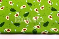 Ткань Авокадо на зеленом КИТ 125г/м2 шир. 160см производства Китай состав 100% Хлопок