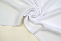 Ткань Флис 2-х сторонний Белый 100% ПЭ  антипиллинг F101 190 г/м2 шир. 150см производства Китай состав Полиэстер 100%