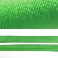 Ткань Косая бейка атласная, 15 мм,  Зеленый F238 производства Китай состав Полиэстер 100%